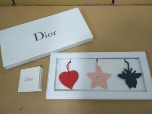 Christian Dior クリスチャンディオール バッグチャーム 3点セット ハート 星 蜂 レザー