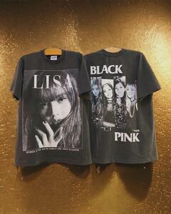 ブラックピンクBLACKPINK LISAリサロゼジェニブラック 00s 90s 古着 メタリカnirvanaカートコーバンピンクフロイドキムタクレッチリ激レア