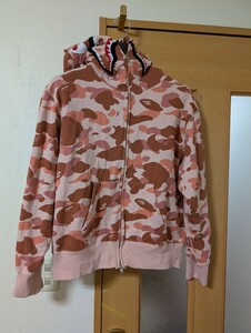 A BATHING APE　1ST CAMO SHARK FULL ZIP HOODIE　サイズM