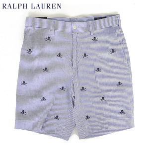 新品 アウトレット 42318 W35 シアサッカー ショーツ ショートパンツ 半ズボン polo ralph lauren ポロ ラルフ ローレン ポニー 