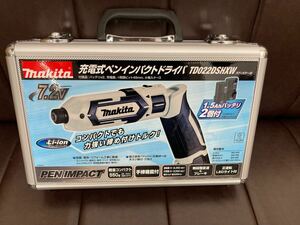 マキタ makita 充電式ペンインパクトドライバ TD022DSHXW 白　美品　使用数回程度