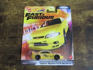 ◇286 HOT WHEELS Nissan Skyline GT-R BCNR33 日産 スカイライン FAST&FRUIOUS ホットウィール プレミアム ワイルドスピード