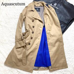 【タグ付き☆専用袋☆未使用品】Aquascutum トレンチコート ベージュ 4