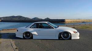  　Ｓ13シルビア　75ｍｍワイドフェンダーＫＩＴ　4Ｐセット　ＦＲＰ　日本製