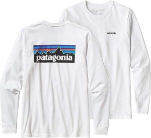 Patagonia パタゴニア　長袖 Tシャツ P-6 ロゴ レスポンシビリティー 貴重なXXLサイズ　白 　既に国内外で在庫薄！