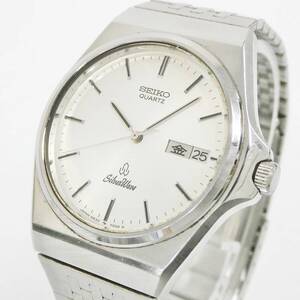 セイコー SEIKO シルバーウェーブ SilverWave 5933-7000 クォーツ QZ デイデイト アナログ 腕時計 シルバー文字盤 ヴィンテージ Kキ32