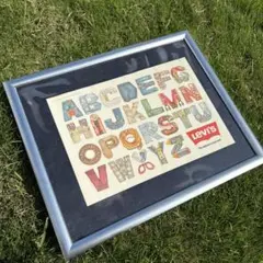 VINTAGE Levi’s 1983 alphabet poster