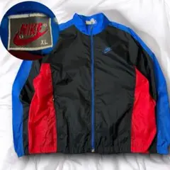 ナイキ　Nike　銀タグ90Ｓ　ヴィンテージナイロン　黒ブラック　メンズ　古着