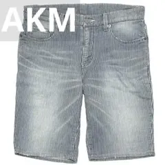 定価4万AKM STRETCH HICKORY JOGDENIMショートパンツM