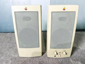 ★ 中古★Apple Design Powered Speakers 純正 スピーカー ペア アップルデザイン パワードスピーカー【M6082】E8QN