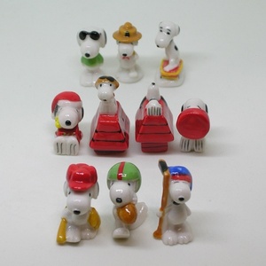 スヌーピー（Snoopy）のフェーヴ（フェーブ）／全10個／2011年／Vahiné社／ポースレン製／©UFS