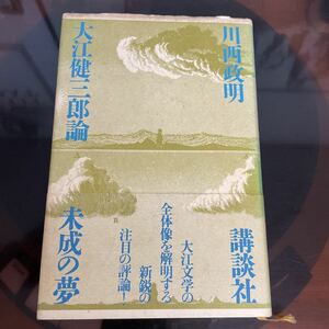 川西政明　大江健三郎論　未成の夢　初版　帯