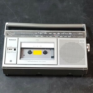 中古品 動作確認済！昭和レトロ ヴィンテージ ナショナル National 松下電器 ラジオ カセットテープ RX-1810