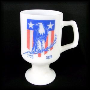 VINTAGE 1976 FOOTED MUG AMERICAN WAR MOTHERS フッテッドマグカップ No 5