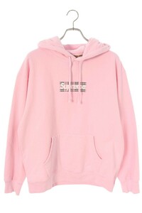 シュプリーム パーカー バーバリー 22SS Burberry Box Logo Hooded Sweatshirt サイズ:M バーバリーボックスロゴパーカー 中古 FK04