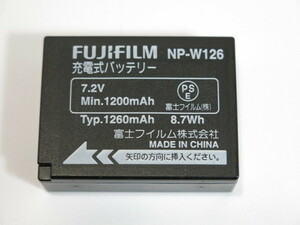 【 作動確認済 】FUJIFILM NP-W126 純正バッテリー フジフイルム [管FJ339]
