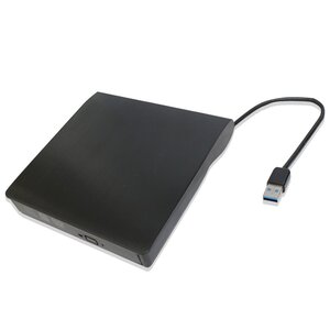 【新品即納】USB3.0対応 外付け DVD±RW/CD-RW ポータブルDVDドライブ 書き込み シルバー/銀