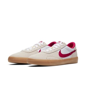 ナイキ エスビー ヘリテージ バルク 26cm ホワイト レッド NIKE SB HERITAGE VULC スケートボード スケシュー 白 赤 天然皮革