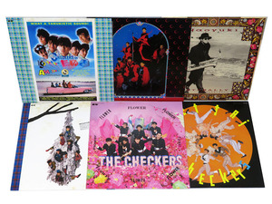 【中古LPレコード盤】CHECKERS：FLOWER・絶対チェッカーズ!!・もっと!チェッカーズ・毎日!!チェッカーズ・TAN TAN たぬき 他：6枚セット