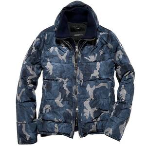 LEON掲載 定価16.5万 AKM LIMONTA CAMO BORDER SKI HOODED DOWN JKT Mサイズ リモンタカモナイロンレイヤードダウンベスト ジュンハシモト