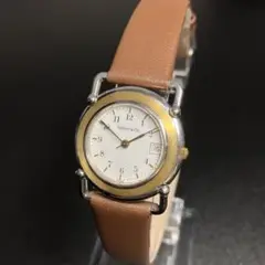 【良品 可動品】ティファニー 腕時計 希少 バルトレー ダブルネーム ゴールド
