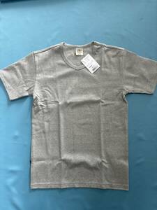 AVIREXデイリーリブ半袖TシャツVネックグレーM