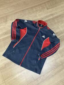 adidas 子供用ジャケット サイズ150 ネイビー 中古