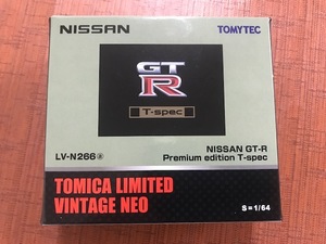 【トミカ】リミテッドビンテージNEO　LV-N266 NISSAN GT-R / Premium edition T-spec (グレーM）1/64スケール