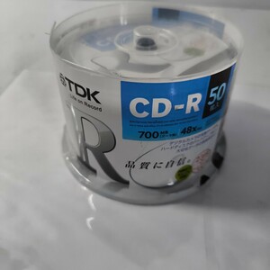 「AB24_10T」未使用品 TDK CD-R 50枚入 700MB 48倍数対応 インクジェットプリンタ対応 （240926)