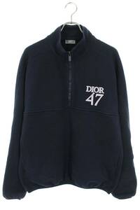 ディオール DIOR 24SS 413J434A0879 サイズ:M ハーフジップロゴ刺繍レギュラーフィットセータースウェット 中古 SB01