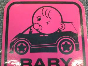 ★５０系エスティマ　車種別赤ちゃんステッカー　ＢＡＢＹｉｎＣＡＲ