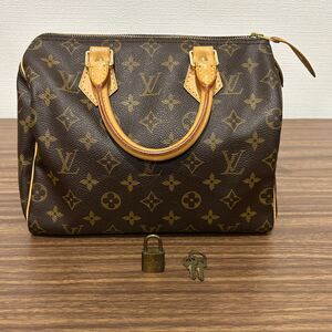 OYF566【LOUIS VUITTON】ルイ ヴィトン スピーディ25 モノグラム キャンバス ブラウン バッグ ハンドバッグ ミニボストンバッグ