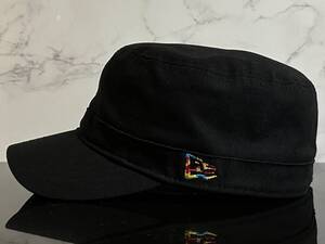 【未使用品】14QB クール★NEW ERA ニューエラ ワーク キャップ 帽子CAP 限定1個！クールなブラックのコットン素材《Size 7 1/2・59.6㎝》