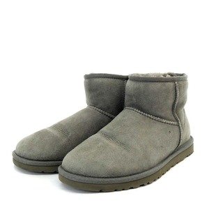 アグ オーストラリア UGG australia クラシックミニ Classic Mini 2 ムートンブーツ ショートブーツ US6 23cm グレー /YO1 レディース