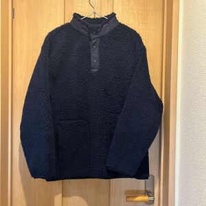 UNIQLO White Mountaineering ホワイトマウントニアリング コラボ ユニクロ 長袖 ネイビー フリース スナップT