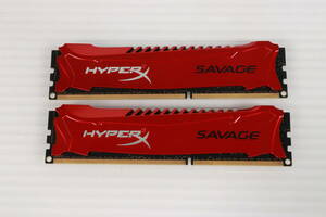 1円～★未検品★Kingston HyperX Savage HX321C11SRK2/8 デスクトップメモリ まとめて2点セット まとめ売り PCメモリ T296