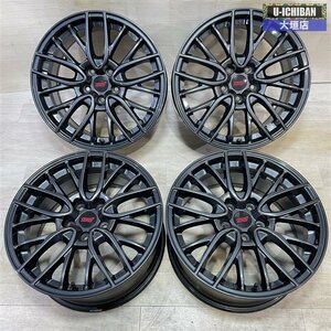 美品 WRX STI 等 スバル WRX 純正 8.5-18+55 ガンメタ 5H114.3 18インチ ホイール 4本セット S4等にも 002R