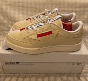 MILK MAKE UP x REEBOK CLUB C 85 VEGAN/US10/28cm/ヴィンテージチョーク