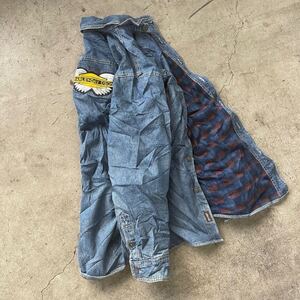 LEVIS HARLEY-DAVIDSON 裏地付き デニムシャツ チェック シャツ ネルシャツ ジーンズ 古着 USA 輸入 アメカジ vintage アウトドア バイカー