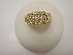 【新品仕上げ済】 K18 ダイア 1.21ct リング 指輪 10.5号 ノーブランド ジュエリー ダイヤモンド ランクA Diamond NBJ