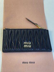 ■【美品】 ミュウミュウ MIUMIU 財布 レディース ブラック