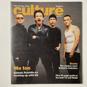 U2 THE SUNDAY TIMES CULTURE 2001 Bono Edge UK カルチャーマガジン 古書 美品