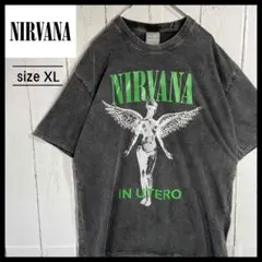 NIRVANA ニルヴァーナ UTERO ビンテージ加工 Tシャツ XL相当