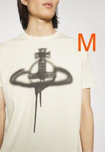 VivienneWestwood☆オーガニックコットン スプレー オーブTシャツ 半袖Tシャツ ロゴ プリント ヴィヴィアンウエストウッド Spray Orb Tee M