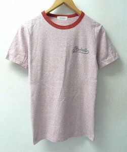 ◆RADIALL ラディアル ロゴプリント リンガー Tシャツ ピンク サイズS