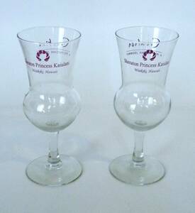 Grappa Glass グラッパグラス Sheraton Princess Kaiulani Waikiki Hawai の表示有 2個