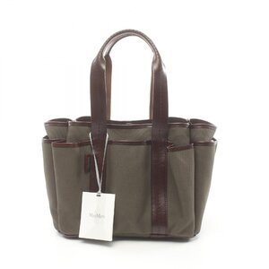 マックスマーラ ガーデンカバ ブランドオフ MAX MARA キャンバス トートバッグ コットン レディース