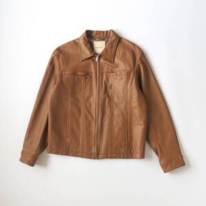 カールヘルム　Karl Helmut　希少　レザージャケット　シングルライダース　キャメル色　メンズ　美品