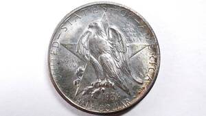 1934年 アメリカ合衆国 50セント記念銀貨 テキサス州独立 100年 Silver.900 US HALF DOLLAR 