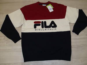 即決！新品★FILA GOLF(フィラ ゴルフ)の薄手クルーネックのセーター【３L】10,780円　送料520円～　　２/3A3